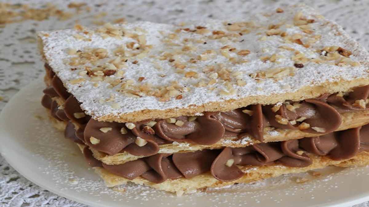 Mille-feuille aux noisettes