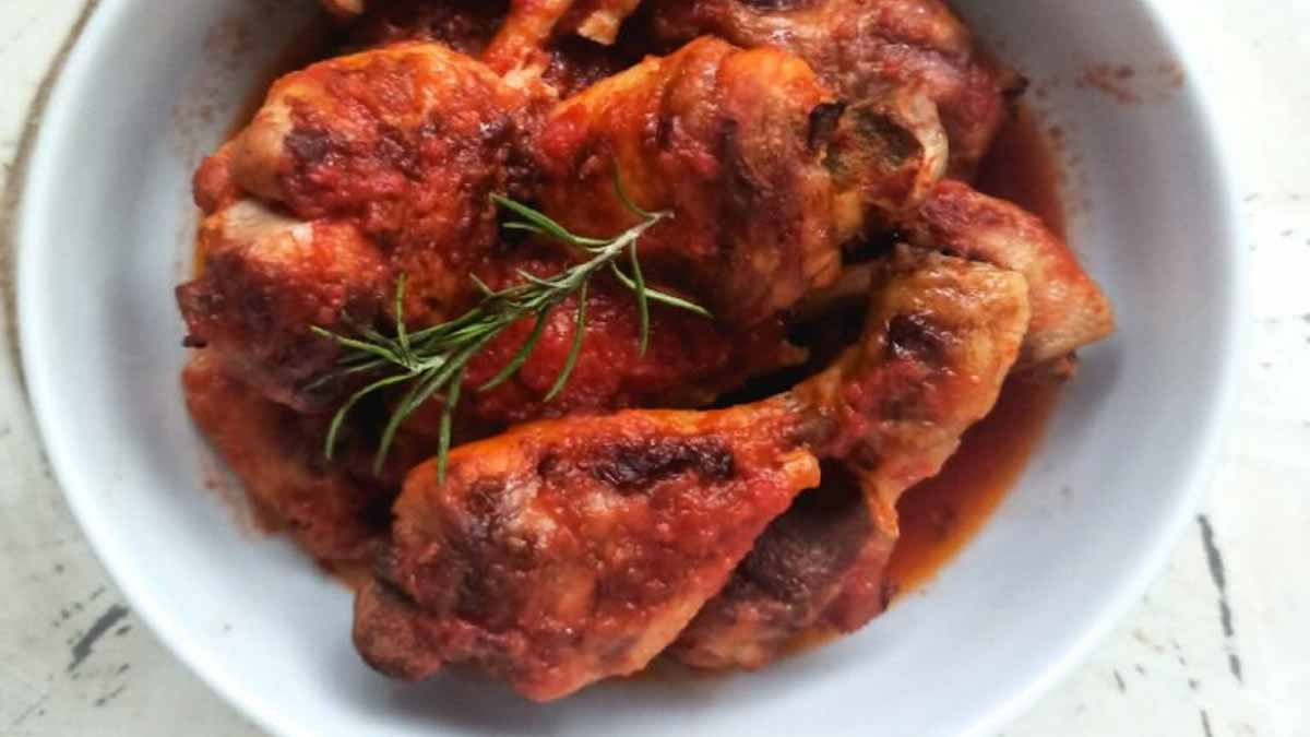 Succulent poulet rôti au vin blanc à couper le souffle