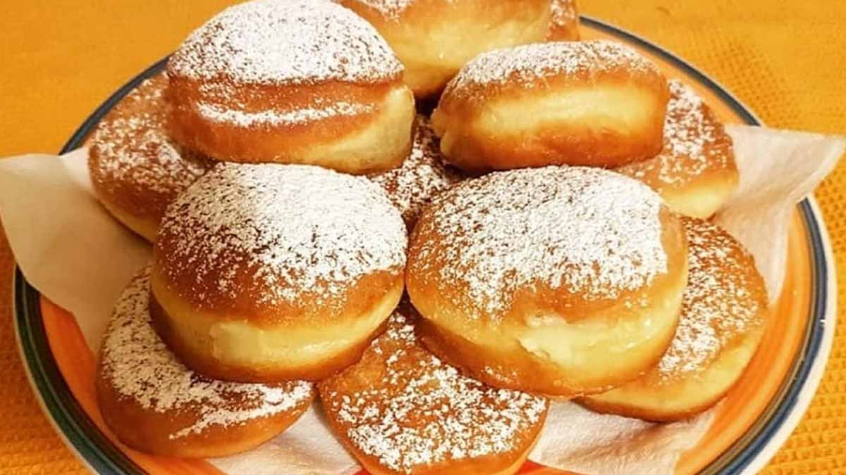 bombolone fourré à la crème