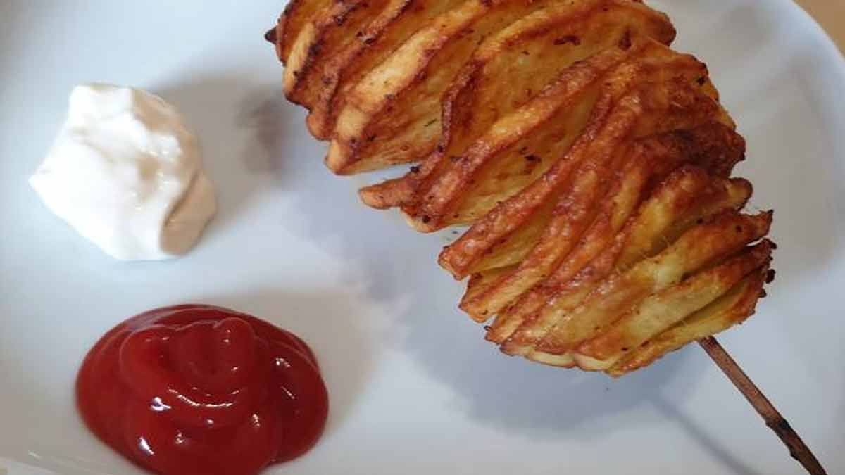 pommes de terre en spirale à la friteuse à air