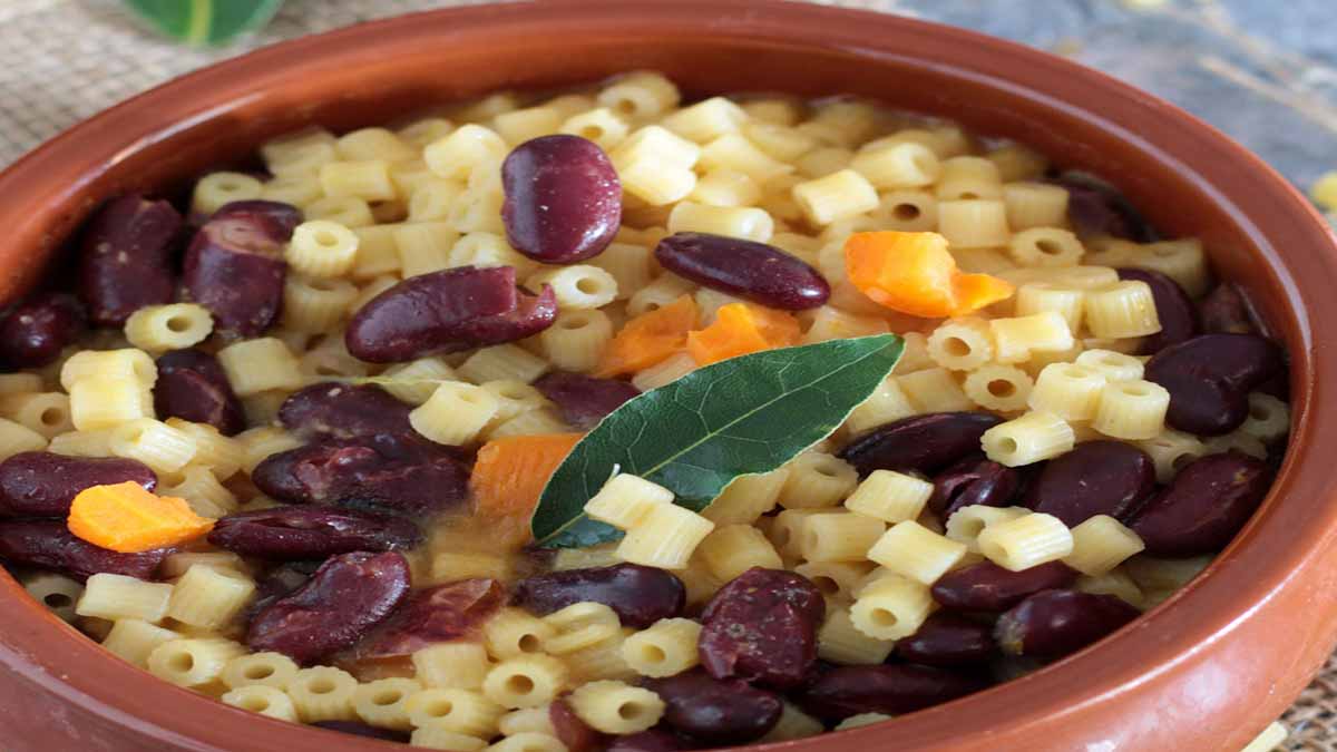 soupe à la citrouille et aux haricots rouges