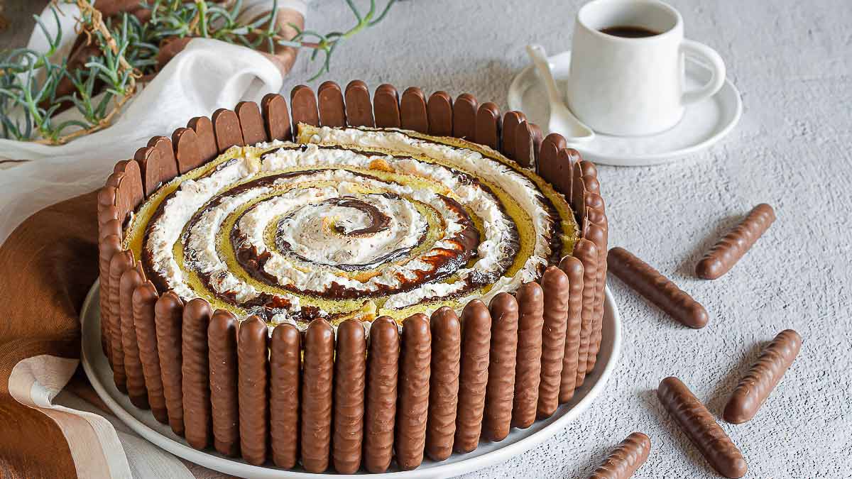 Gâteau à la crème pivotante et au Nutella