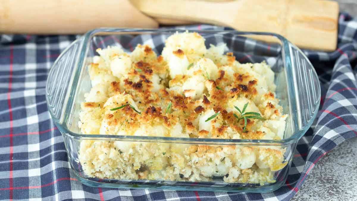 Gratin de chou-fleur sans béchamel