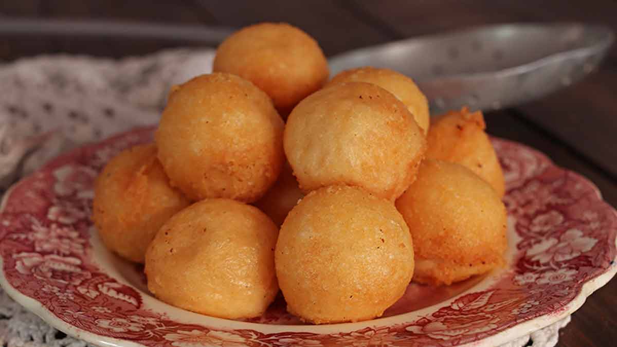 boules de parmesan frit