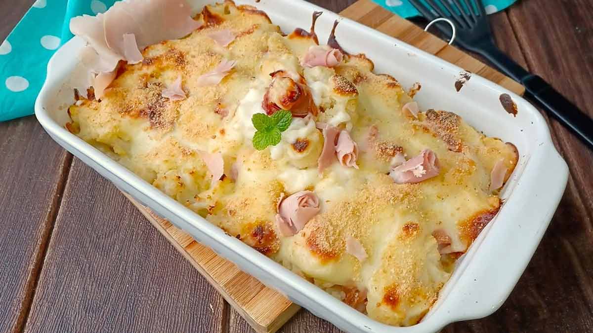 Chou-fleur gratiné au four