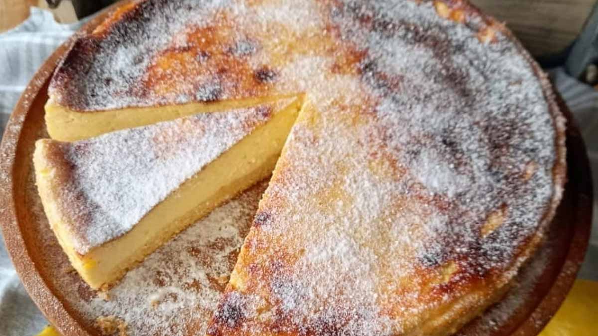 Gâteau crémeux au fromage blanc et au citron