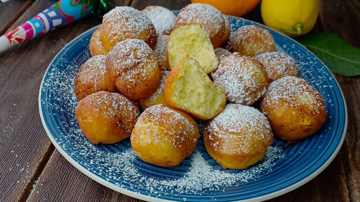 Beignets à la ricotta et aux agrumes