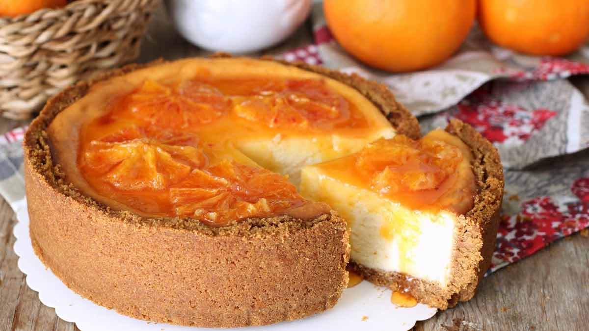 Gâteau au fromage parfumé à l’orange