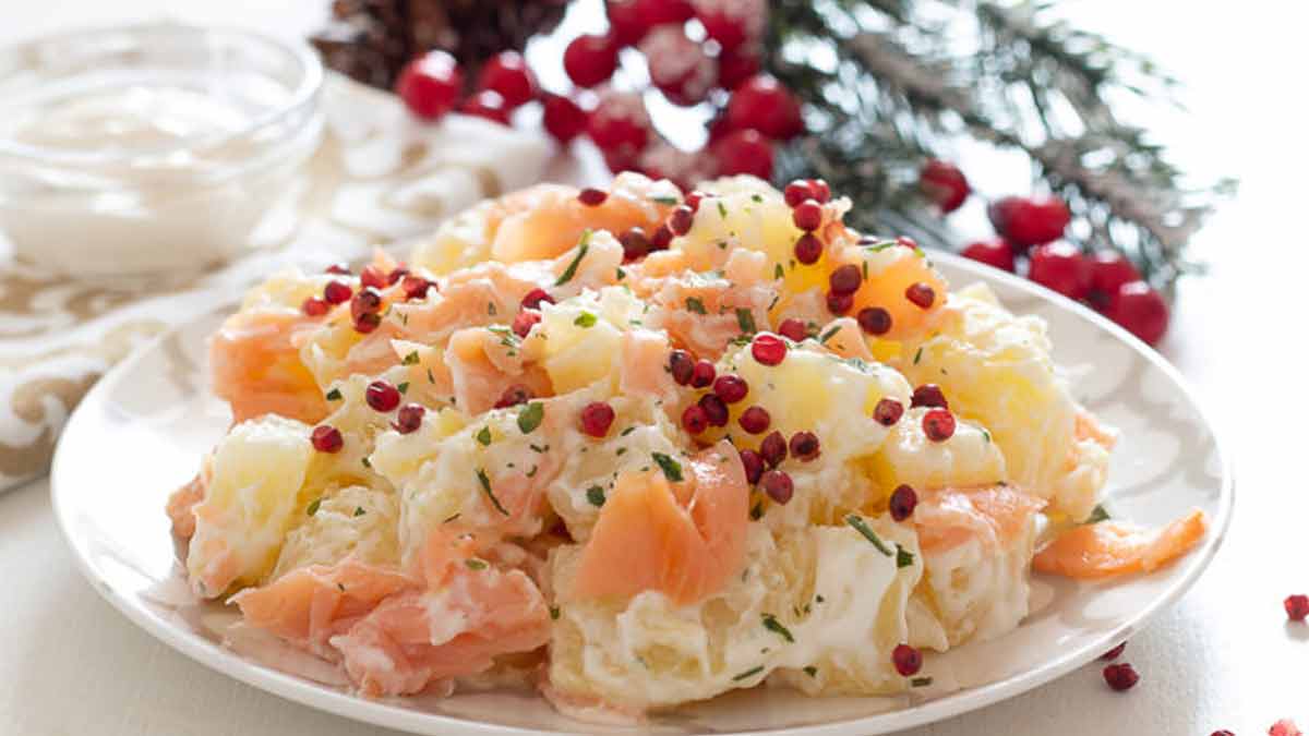 salade de saumon et pommes de terre