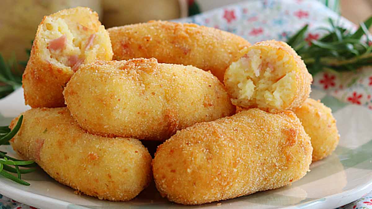 croquettes de pommes de terre et de jambon