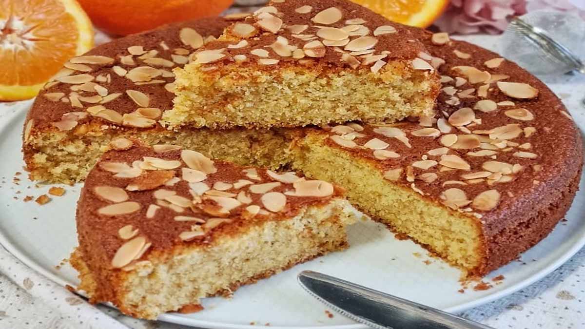 gâteau humide à l’orange et aux amandes