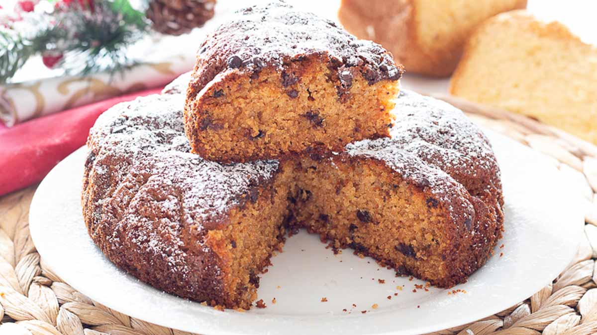 gâteau pandoro aux pépites de chocolat