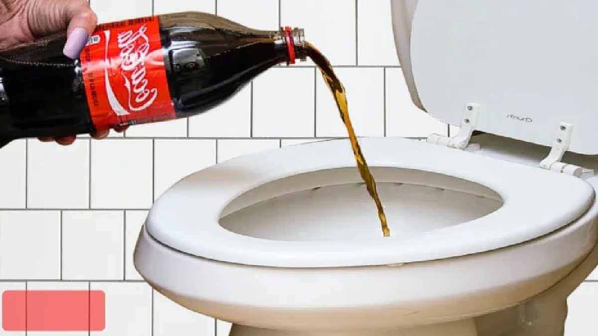 demi-litre de Coca dans les toilettes