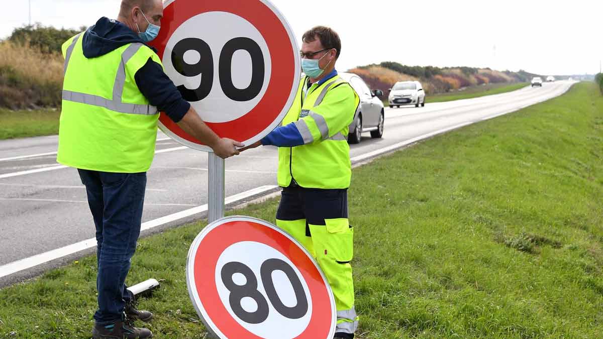 Les limites de vitesse à 90 km/h, les départements concernés par ce nouveau code de la route