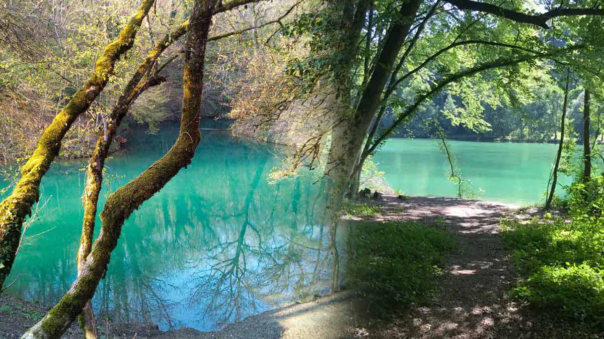 lac aux eaux turquoises