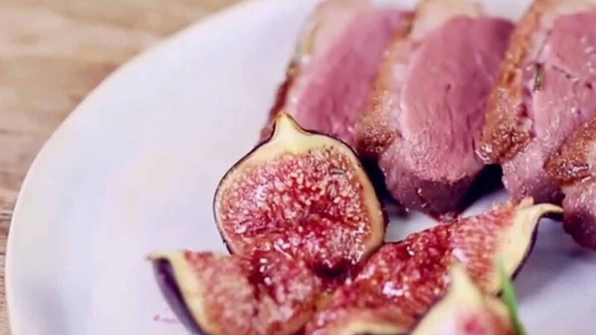 magret-de-canard-aux-figues-roties